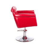 Alberto - Chaise de barbier rouge