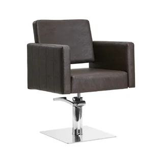 Fauteuil de barbier Gabbiano Ankara marron